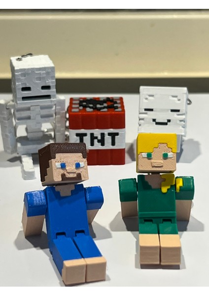 Blok Evren Figür Anahtarlık Seti-8 Adet