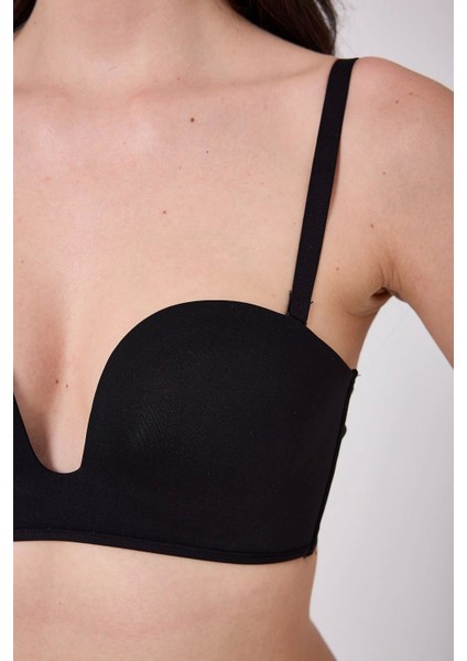 Freshness MSF05 Destekli V Dekolte Lazer Kesim Sütyen