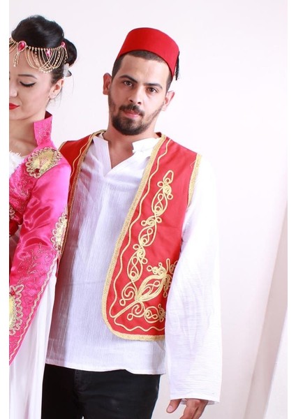 Damat Kına Gecesi Osmanlı Yelek ve Fes Takım fırsatları