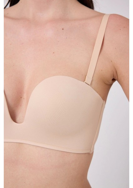 Freshness MSF05 Destekli V Dekolte Lazer Kesim Sütyen