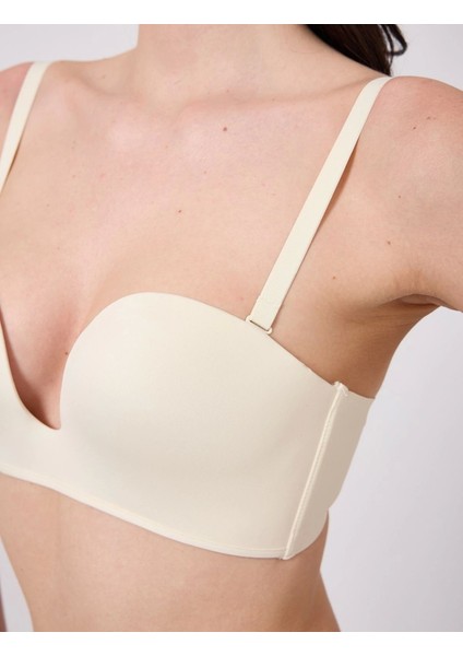 Freshness MSF05 Destekli V Dekolte Lazer Kesim Sütyen