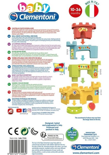 Nessiworld 17226 Baby Clementoni - Renkli Kale 10-36 Ay modelleri