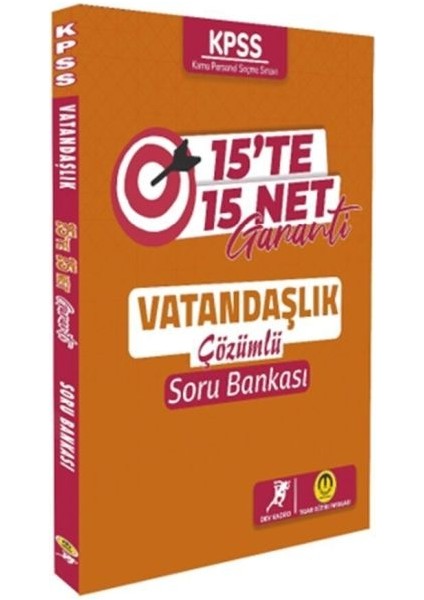 Tasarı Yayınları Kpss Vatandaşlık 15 Te 15 Net Garanti Soru Bankası