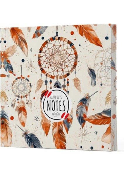 Tüy 5 - Çizgisiz Yan Boyamalı Defter