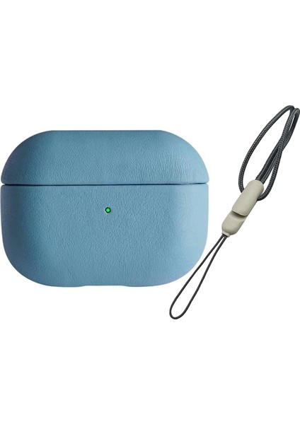 Airpods 3 (3.nesil) 405 Deri Kılıf - Sierra BLUE-(5796)