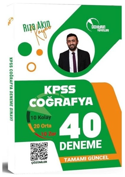 Doktrin Kpss Coğrafya 40 Deneme Çözümlü