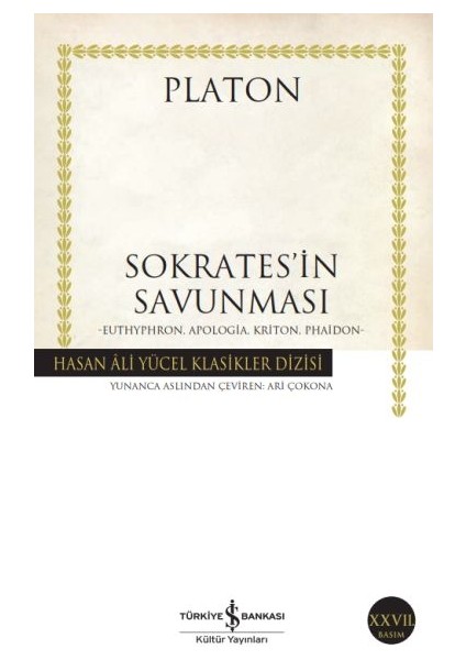 Sokrates’in Savunması- Hasan Ali Yücel Klasikleri