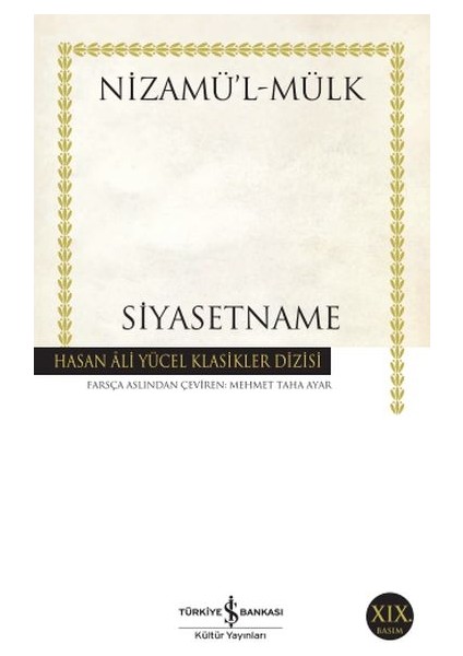 Siyasetname - Hasan Ali Yücel Klasikleri