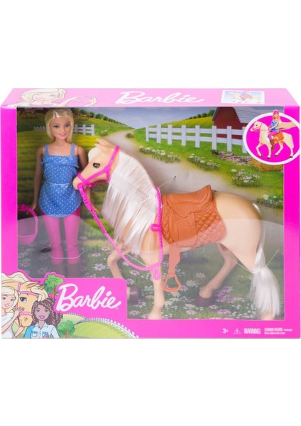 Nessiworld FXH13 Barbie ve Güzel Atı Oyun Seti