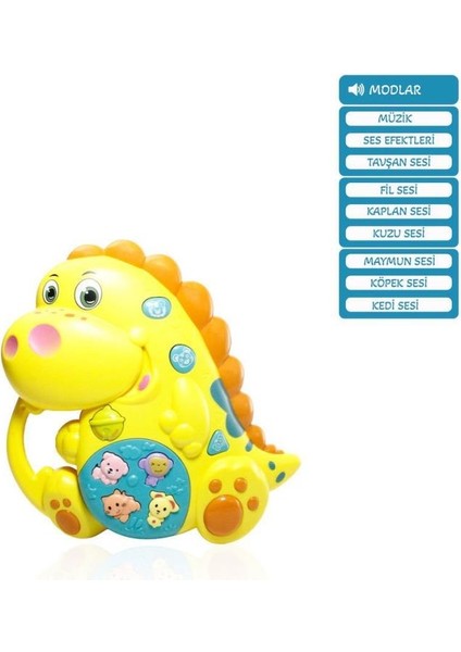 Nessiworld JLG-855-76A Işıklı ve Müzikli Dinazor Bebek