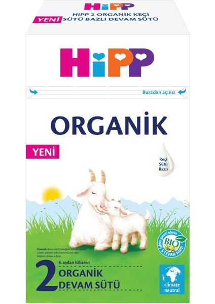 Nessiworld p 2 Organik Keçisütü Bazlı Bebek Devam Sütü 400 gr