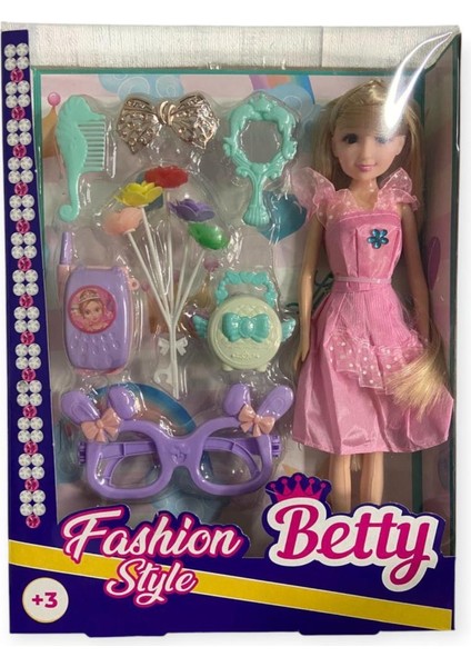 KMB-926 - Güzellik Seti Aksesuarlı Kutulu Bebek (Lisinya)