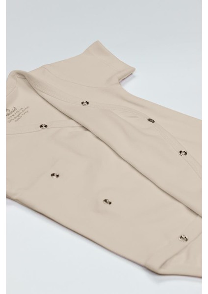 Nessiworld Bistyle Organik Natural Basic Style Kruvaze Yarım Kol Body BS17101 Bej fırsatları