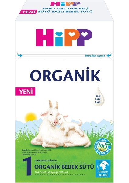 Nessiworld P 1 Organik Keçisütü Bazlı Bebek Sütü 400 gr