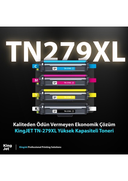 Brother Uyumlu TN-279XL Yüksek Kapasiteli 4 Renk (Takım) Muadil Toner Çipli | MFC-L3720CDW fiyatları