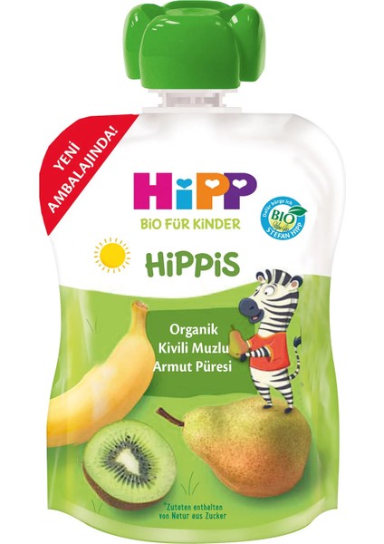 Nessiworld p Organik Kivili Muzlu Armut Püresi 100 gr