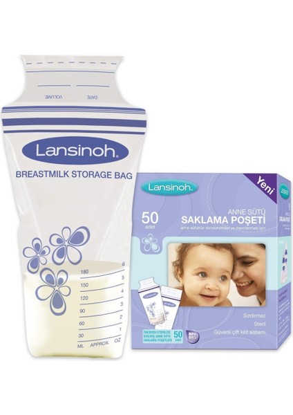 Nessiworld anne Sütü Saklama Poşeti 50 Adet