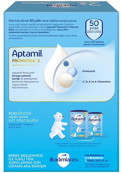 Nessiworld Aptamil Devam Sütü Maması No2 6-9 Ay 1200 gr fiyatları