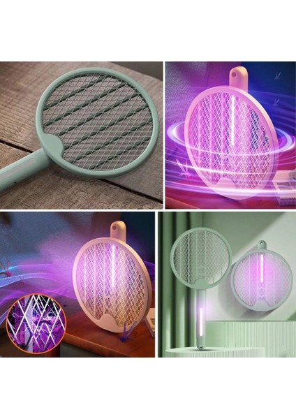 Tenis Raketi Tipi Masaüstü Olabilen Gece Lambalı Sinek Kovucu,öldürücü Raket ( Lisinya ) fırsatları