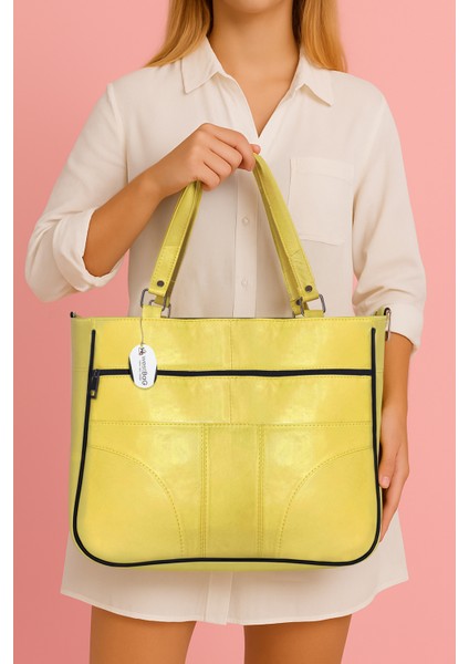 Hakiki Deri Kol Omuz Askılı Çapraz Postacı Çok Gözlü Çanta