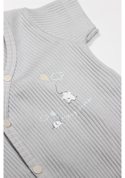 Nessiworld Bistyle Flying Elephant 2'li Yarım Kol Badi 17117 Ekru Gri fırsatları