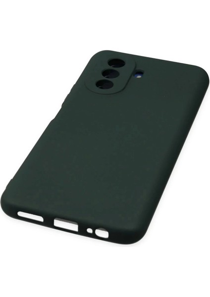 Huawei Nova Y70 Kılıf Nano Içi Kadife Silikon - Koyu YEŞIL-(5796) fiyatları