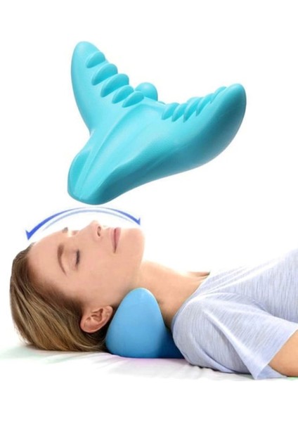 Ergonomik Boyun Masajı Yastığı – Servikal Traksiyon Destekli, Omurilik Ortopedik Yastık ( Lisinya )