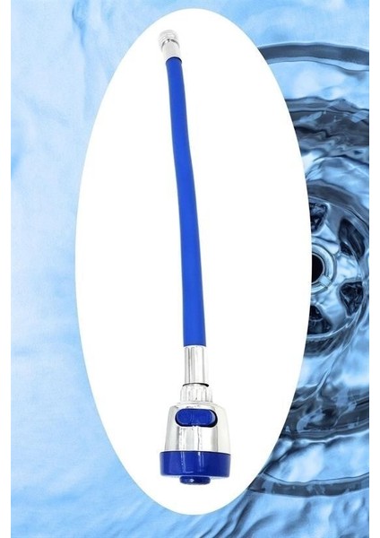 Buffer® Oynar Başlıklı Tasarruflu Kubar Musluk Borusu ve Başlığı Mavi