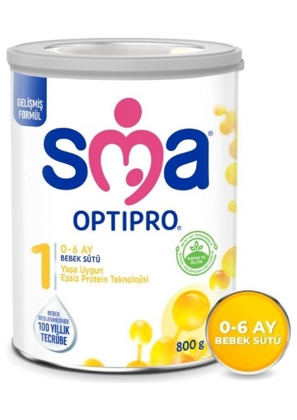 Nessiworld Sma Optipro Probiyotik 1 Bebek Devam Sütü 0-6 Ay 800 gr