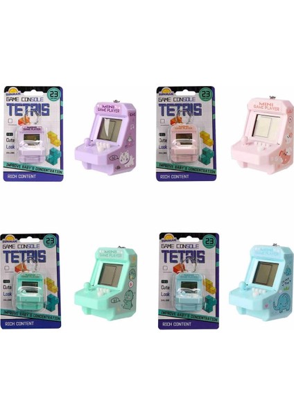 Mini Oyun Konsolu 23 Oyun Modlu Tetris Anahtarlık fiyatları