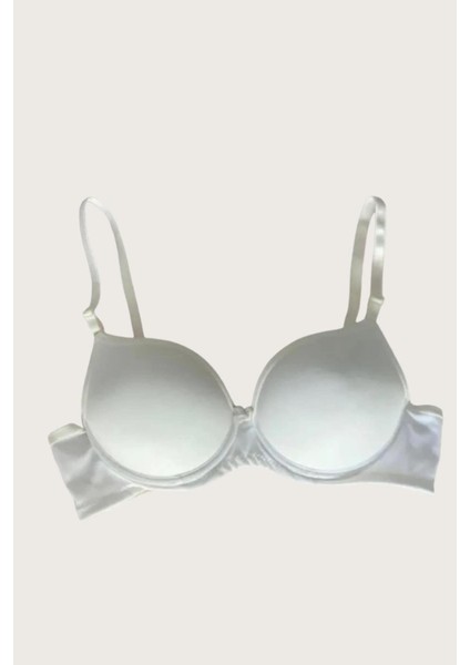 Mikro Kumaş Push Up Dolgulu Balenli Günlük Tek Destekli Sütyen