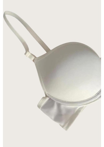 Mikro Kumaş Push Up Dolgulu Balenli Günlük Tek Destekli Sütyen