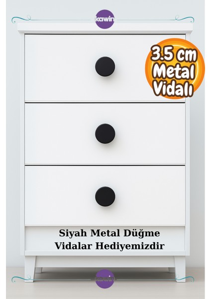Mat Siyah Mantar Düğme Yuvarlak Kulp Dolap Çekmece Kulp Vidalı Daire Kulbu fiyatları