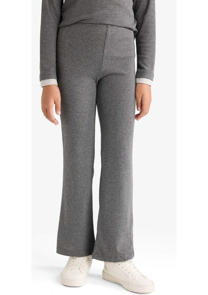 Kız Çocuk 2'li Takım Baskılı Uzun Kollu Tişört Eşofman Altı G0119A825AU