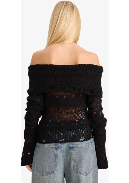 Slim Fit Dar Kesim Açık Omuz Kazak G1333AX25WN indirimleri