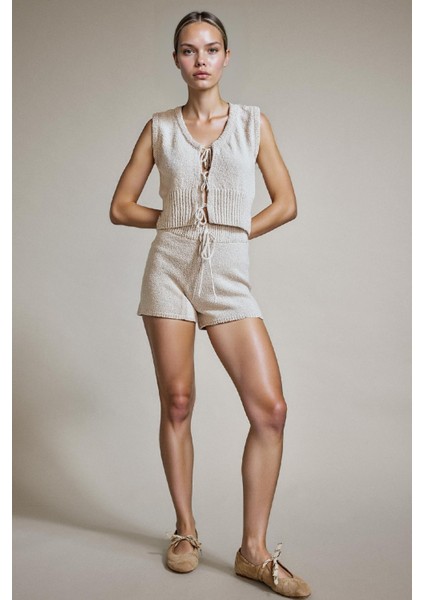 Beli Bağcıklı Lastikli Şort G3085AX25AU