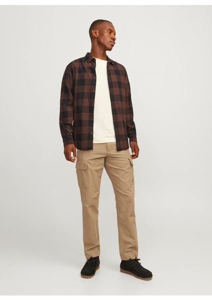 Lastikli Paça Açık Kahve Erkek Kargo Pantolon 12258150_JPSTKANE Barkley Cargo Pan modelleri