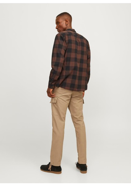 Lastikli Paça Açık Kahve Erkek Kargo Pantolon 12258150_JPSTKANE Barkley Cargo Pan indirimleri