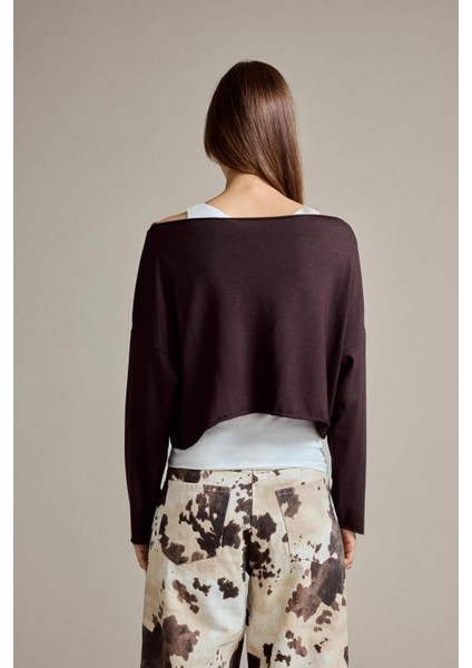 Regular Fit Kayık Yaka Modal Sweatshirt G3333AX25WN fırsatları