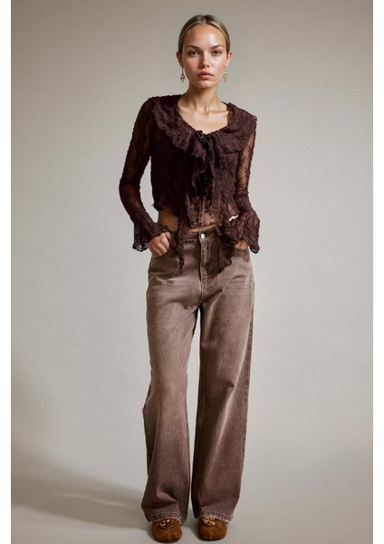 Wide Leg Geniş Bol Paça Jean Pantolon G2906AX25AU fiyatları