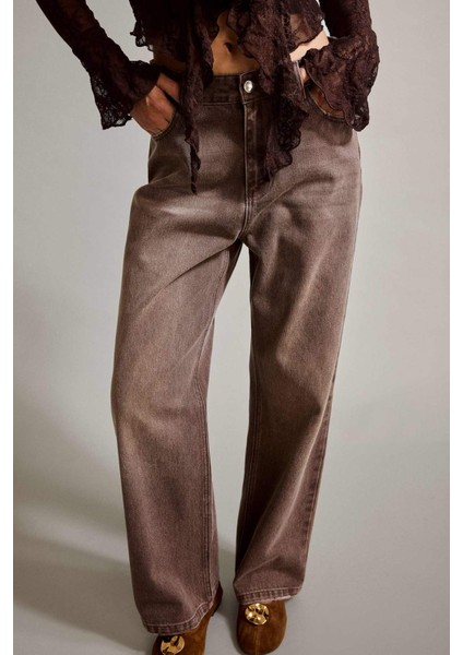 Wide Leg Geniş Bol Paça Jean Pantolon G2906AX25AU fırsatları