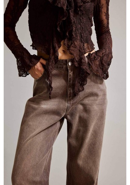 Wide Leg Geniş Bol Paça Jean Pantolon G2906AX25AU indirimleri