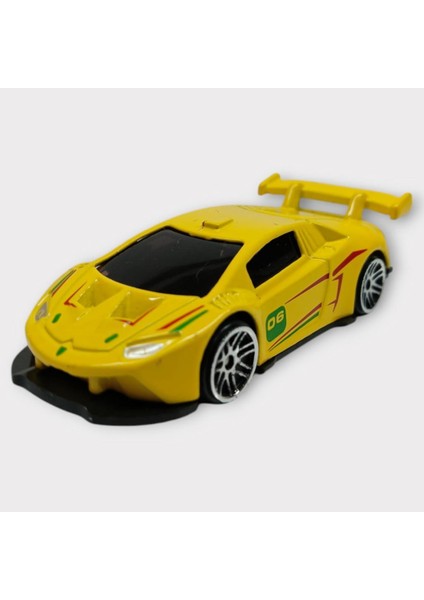 Metal Mini Arabalar 8 cm - Sarı - 1 (Lisinya)