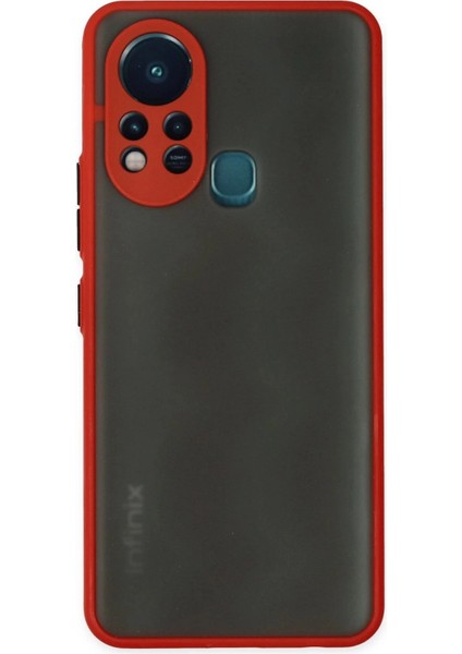 Infinix Hot 11S Kılıf Montreal Silikon Kapak - KIRMIZI-(5796)