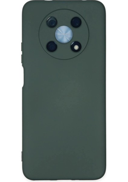 Huawei Nova Y90 Kılıf Nano Içi Kadife Silikon - Koyu YEŞIL-(5796)
