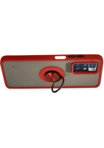 Xiaomi Redmi 10 2022 Kılıf Montreal Yüzüklü Silikon Kapak - KIRMIZI-(5796) fiyatları
