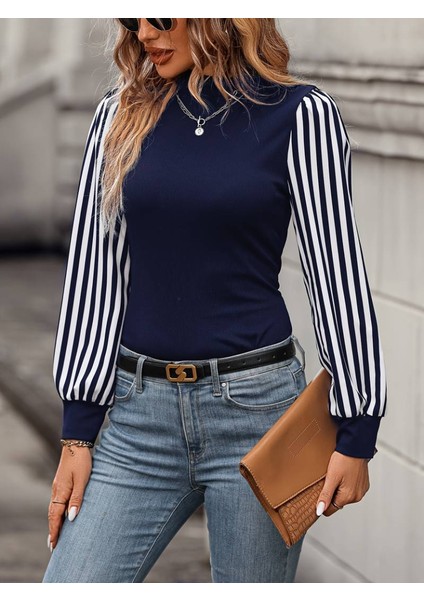 Kadın Uzun Kollu Balıkçı Yaka Bürümcük Bluz modelleri