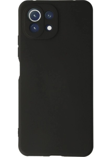 Xiaomi Mi 11 Lite Kılıf First Silikon - SIYAH-(5796)