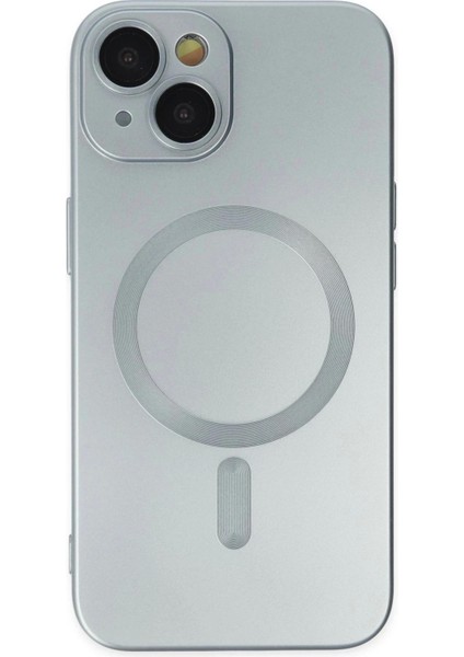 iPhone 14 Plus Kılıf Moshi Lens Magneticsafe Silikon - Sierra BLUE-(5796)