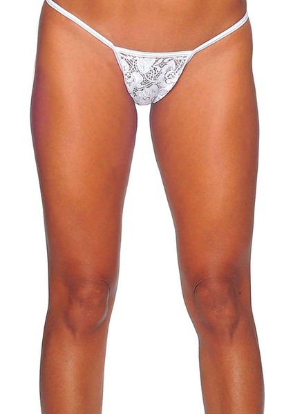 Beyaz Dantelli Tanga BRF1165